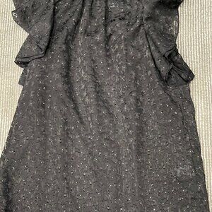 Sabina Musayev - Mara Sheer Flutter Sleeve Blouse (XS)